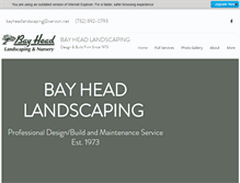Tablet Screenshot of bayheadlandscaping.com